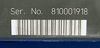 barcode in nylon case